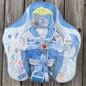 Mambobaby Infant Toddler 3-24mo. Non-inflatable Swim Float with Removable Canopy